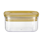 Pote Hermetico Quadrado 425 ML - Dourado Fosco