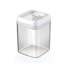 Pote Hermético Quadrado Acrílico 600 Ml - Conjunto Com 4