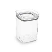 Pote  Hermético Quadrado com Tampa Transparente Vedação Tripla Pote 1,4L Arthi