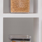 Pote Hermético Quadrado Empilhável 1000 Ml Cristal Paramount