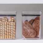 Pote Hermético Quadrado Empilhável 1000 Ml Cristal Paramount