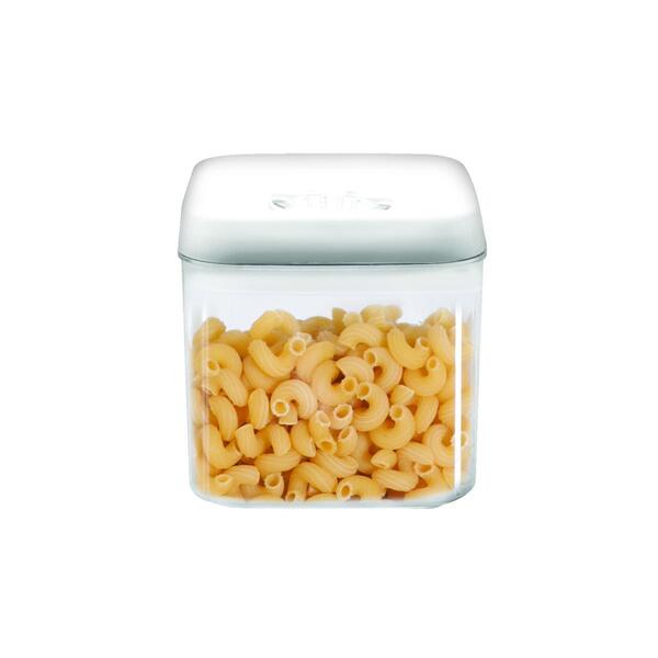 Pote Hermético Quadrado Lock Vácuo Acrílico Premium 1litro -