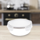 Pote Hermético Redondo Em Vidro Brinox Lock Stock 400ml