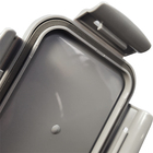 Pote Hermético Retangular 870ml Trava Ou Click Lanche Chumbo