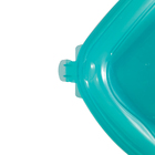 Pote Hermético Retangular Capacidade 1900ml Verde Tiffany