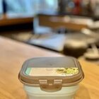 Pote Hermético Retrátil De Silicone Quadrado 19,5cm 2 Litros