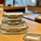 Pote Hermético Retrátil De Silicone Quadrado 19,5cm 2 Litros