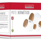 Pote Hermético Rose 4 Peças Hauskraft