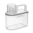 Pote Hérmetico Transparente com Copo Medidor 1,7L 27x8,5x14,5cm Lyor