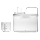 Pote Hérmetico Transparente com Copo Medidor 1,7L 27x8,5x14,5cm Lyor
