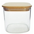 Pote Hermetico Vidro Borossilicato Tampa De Bambu 750ml Mimo