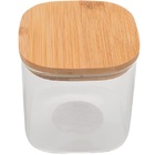 Pote Hermetico Vidro Borossilicato Tampa De Bambu 750ml Mimo