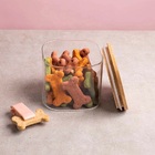 Pote Hermetico Vidro Borossilicato Tampa De Bambu 750ml Mimo