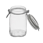Pote Hermético Vidro Premium Redondo Com Trava 1 Litro - Yang