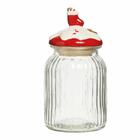 Pote Hermético Vidro Tampa Cerâmica 23x10x10cm 1592766