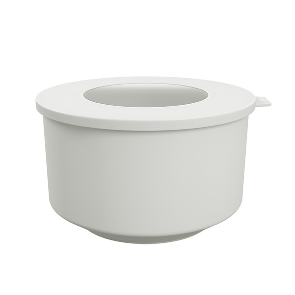 Pote Hoop 2 Litros 20 Cm Em Polipropileno Branco Coza 10155/3