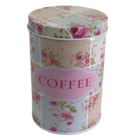 Pote Lata De Alumínio Café  Açucar E Chá Kit 3 Peças- Fl