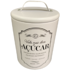 Pote Lata De Café E Açucar Redonda Com Alça Kit 2 Peças