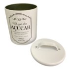 Pote Lata De Café E Açucar Redonda Com Alça Kit 2 Peças