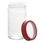 Pote Lyor Gastro Vermelha De Vidro E Acrílico 500ml