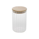 Pote Mantimento Em Vidro Com Tampa Bambu Wolff 510ml