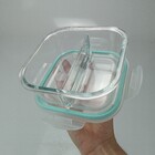 Pote Mantimentos Hermético Home&co Com 2 Divisoes Vidro Tempe