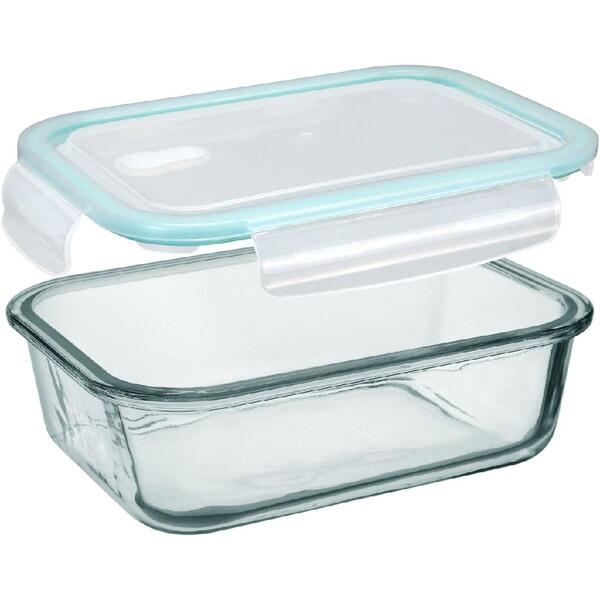 Pote Mantimentos Hermético Home&co Vidro Temperado 1l 6x19x14