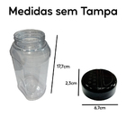 Pote Mantimentos Kit 10 Potes+10 Etiquetas Adesivas Cf800