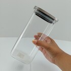 Pote Mantimentos Quadrado Home&co Com Tampa Inox Borossilicat