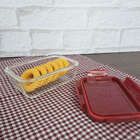 Pote Marmita de Vidro Retangular 800ml Sanremo com Tampa Herm