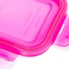 Pote Marmita de Vidro Retangular 800ml Sanremo com Tampa Herm