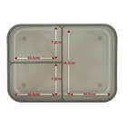 Pote Marmita Grande Hermético Com Divisórias E Garfo Rosa