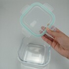 Pote Matimentos Hermético Home&co Com 2 Divisoes Vidro Temper