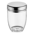 Pote Multiuso Acrílico Tampa Inox Vision 300 Ml Forma Inox