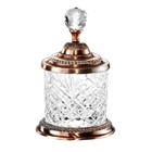 Pote Multiuso De Zamac Cristal Bronze 300ml Lyor  3129