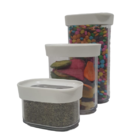 Pote Organizador Hermético P/alimentos Mantimentos Kit Conjun