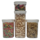 Pote Organizador Hermético P/alimentos Mantimentos Kit Conjun