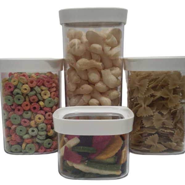 Pote Organizador Hermético P/alimentos Mantimentos Kit Conjun