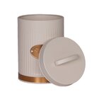 Pote Para Açúcar Em Aço Inoxidável Com Tampa Estilo Retrô Beg