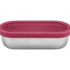 Pote Para Alimentos Freezinox Em Aco Inox Com Tampa Plastica