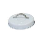 Pote Para Café Em Metal Branco Redondo 1,65l - Casambiente