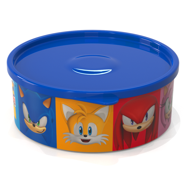 Pote Para Lancheira Organizador Redondo Baixo Sonic