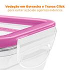 Pote Plástico Com Travas 2 Litros Cristal Sanremo