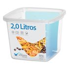 Pote Plástico Hermético Tapoer Vasilha Organizador Tampa Vola