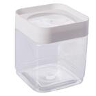 Pote Plug Quadrado Recipiente Com Tampa Branca 1,28 Litros