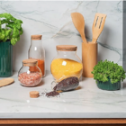 Pote Porta Condimento Vidro Com Tampa Cortiça Pitcher 1000ml