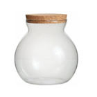 Pote Porta Condimento Vidro Com Tampa Cortiça Pitcher 1000ml