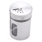 Pote Porta Condimentos Saleiro Pimenteiro Vidro Aço Inox Tamp