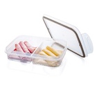 Pote Porta Frios Hermético Com Divisória Tampa Trava Fácil -