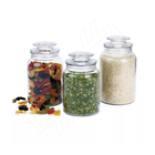 Pote Porta Mantimentos De Vidro Multiuso Cereais 3 Peças